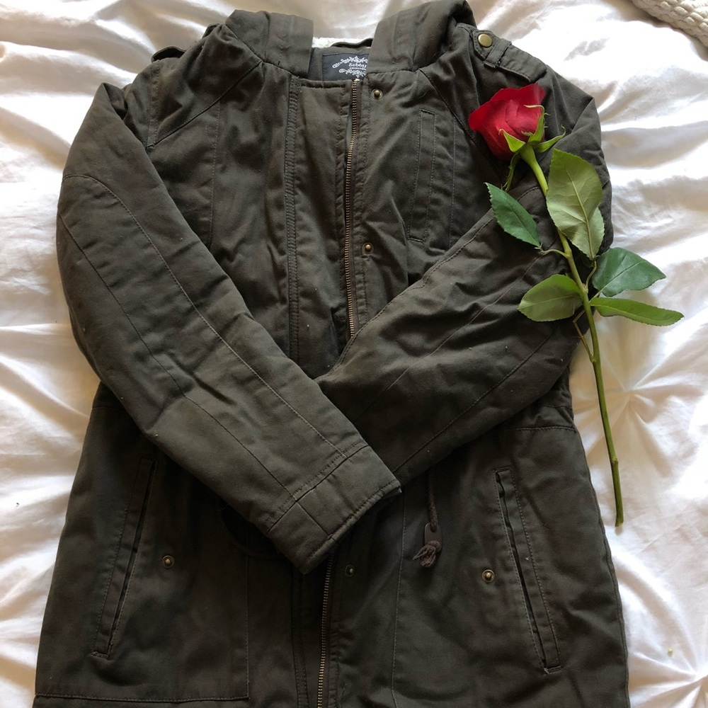 Olive green synch coat